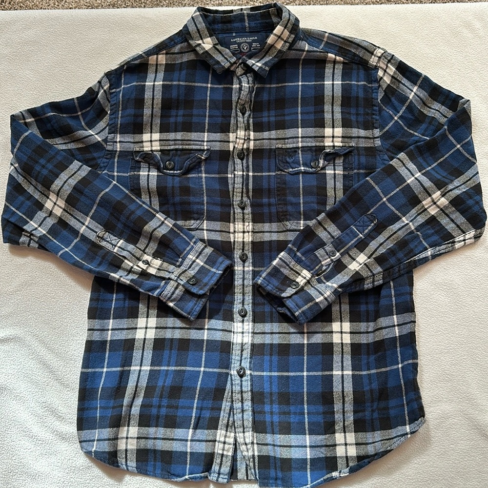 AEO Flannel Athletic Fit L
